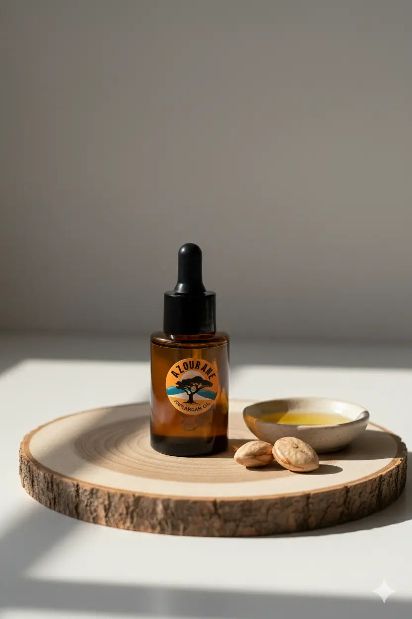 100 percent pure Moroccan argan oil, 30 ml, cold-pressed, AZOURANE