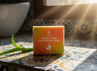 TIFAWIN Prickly Pear Exfoliating Soap, 120 g, handmade, AZOURANE