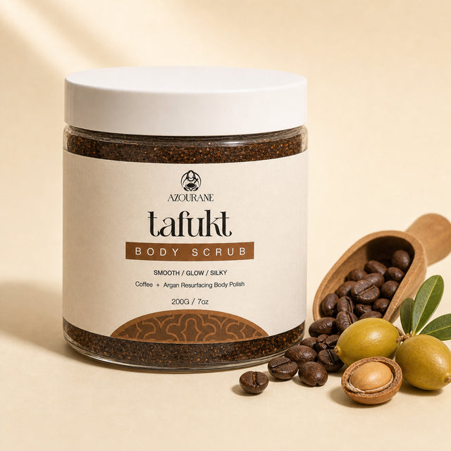TAFUKT Piling za Tijelo, Kafa + Argan, 200 g
