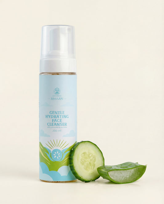 AMAAN Gentle Hydrating Face Cleanser, 200 ml, AZOURANE Moroccan facial care