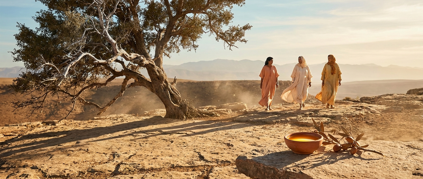 AZOURANE Souss-Massa Morocco landscape argan tree Berber women golden hour