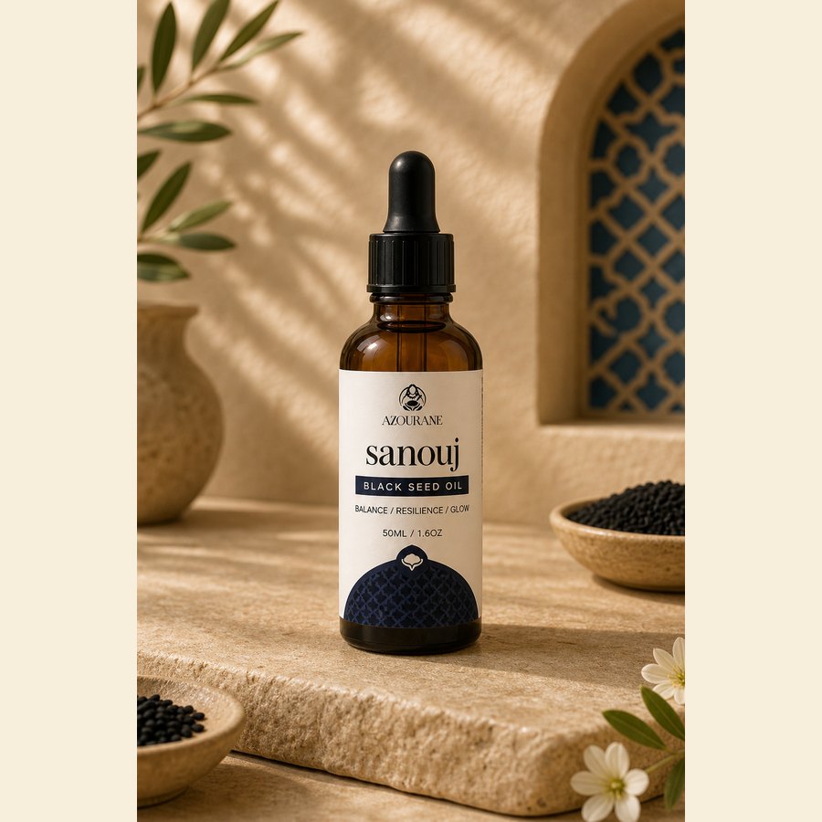 SANOUJ, 100% Čisto Hladno Cijeđeno Ulje Crnog Kima, 50 ml
