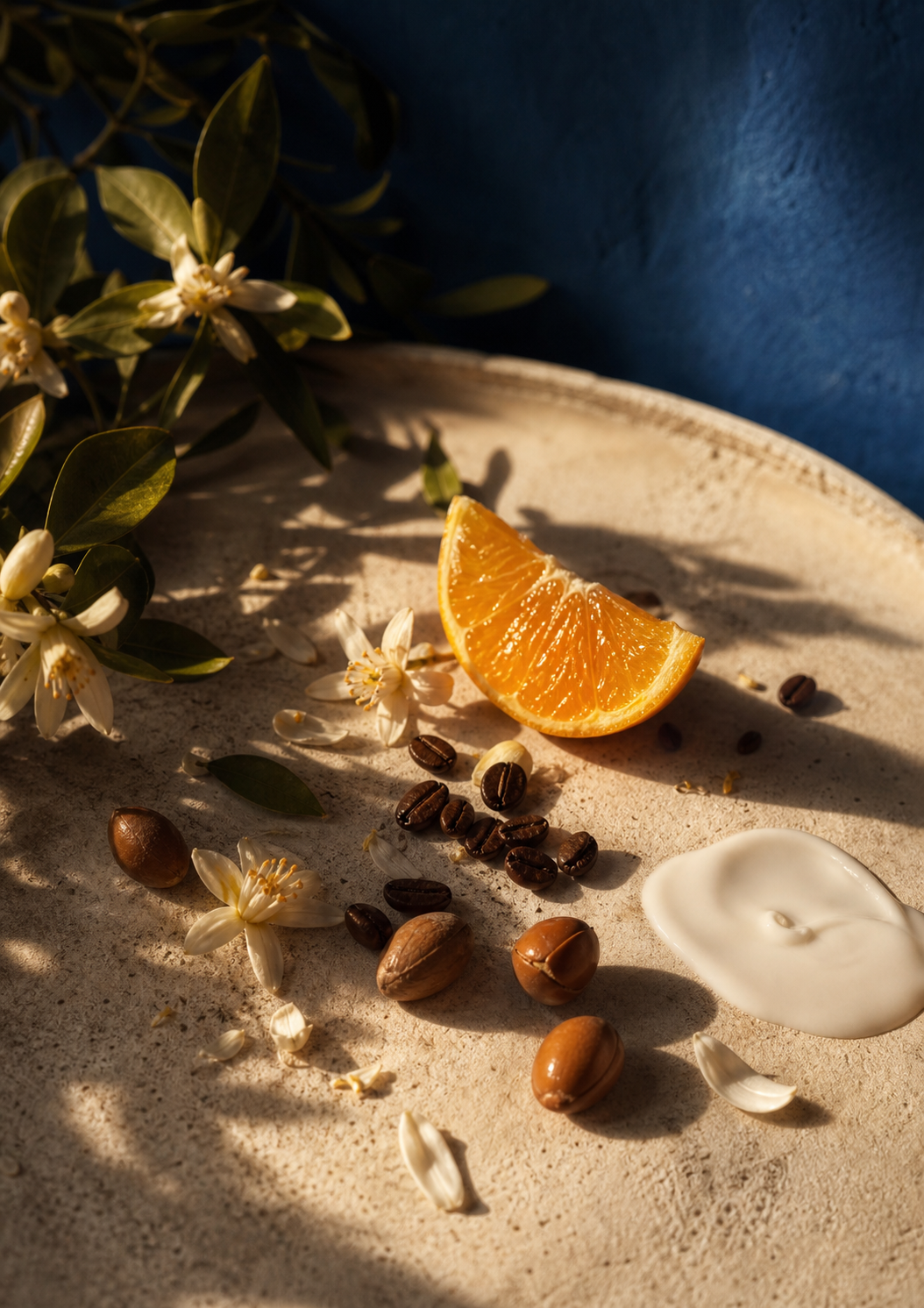 Orange blossom, argan and coffee in the AZOURANE body-care world